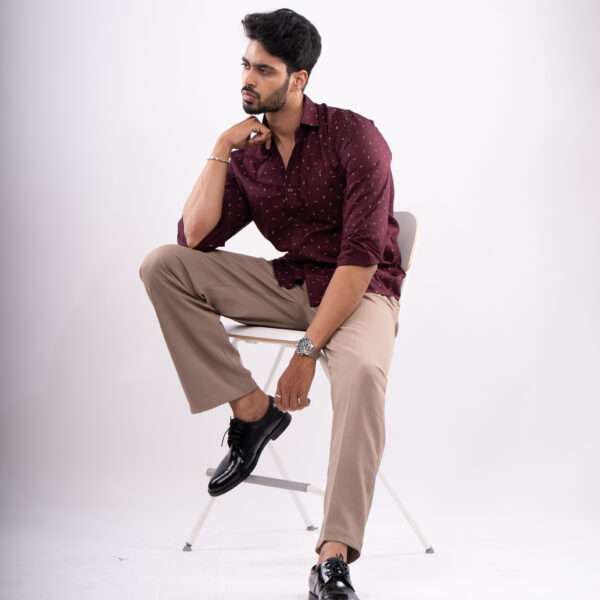 Maroon Wine Micro Anchor Print - Image 3