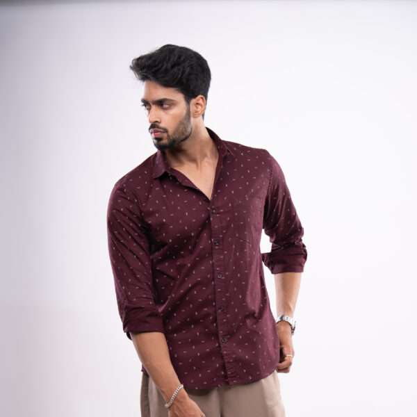 Maroon Wine Micro Anchor Print - Image 2