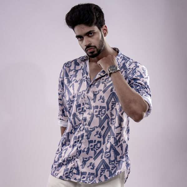 Arctic Maze Print Shirt - Image 5