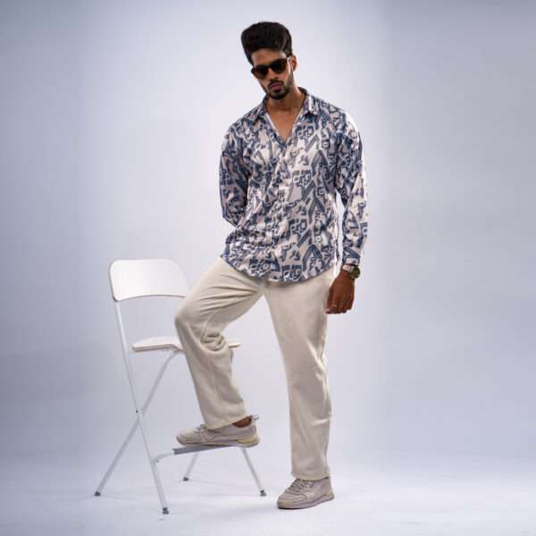 Arctic Maze Print Shirt - Image 6