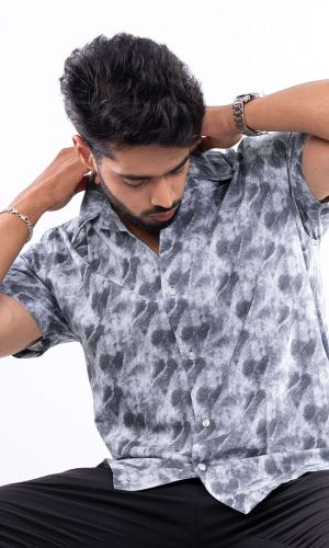 Jade Mist Cuban Collar Shirt